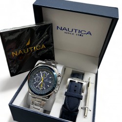 Ρολόι χρονογράφου NAUTICA Blue Ocean από ανοξείδωτο ατσάλι