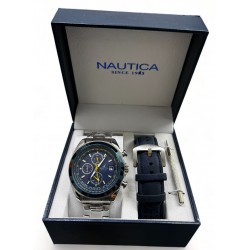 Ρολόι χρονογράφου NAUTICA Blue Ocean από ανοξείδωτο ατσάλι