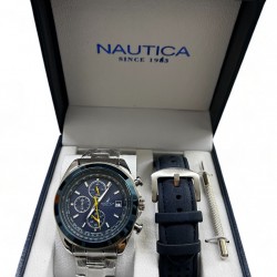 Ρολόι χρονογράφου NAUTICA Blue Ocean από ανοξείδωτο ατσάλι