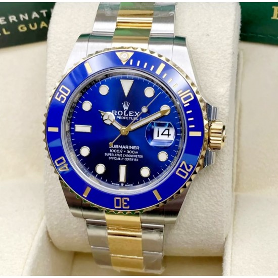 Ρολόι Submariner  Date  rolex Steel & Yellow Gold 126613LB Blue Dial