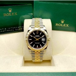Ρολόι Datejust 41 rolex Steel & Yellow Gold 126333 Black Index Jubilee