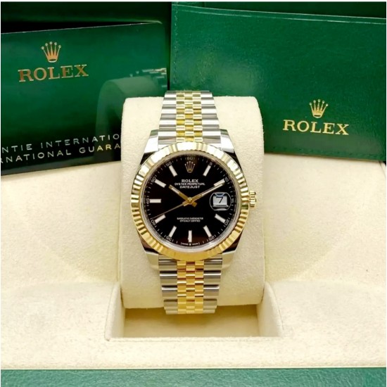 Ρολόι Datejust 41 rolex Steel & Yellow Gold 126333 Black Index Jubilee