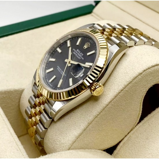 Ρολόι Datejust 41 rolex Steel & Yellow Gold 126333 Black Index Jubilee