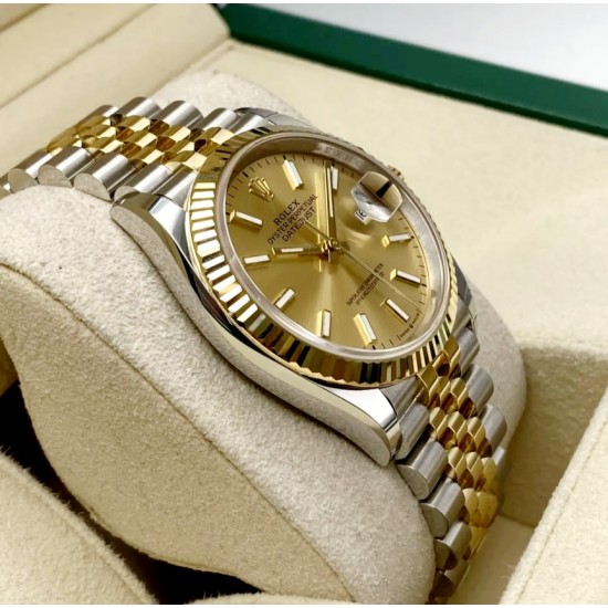 Ρολόι  Datejust 36 rolex Steel & Yellow Gold 126233 Champagne Index Oyster