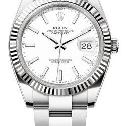 Ρολόι Datejust 41 rolex Steel & White Gold 126334 White Index Oyster