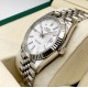 Ρολόι Datejust 41 rolex Steel & White Gold 126334 White Index Oyster